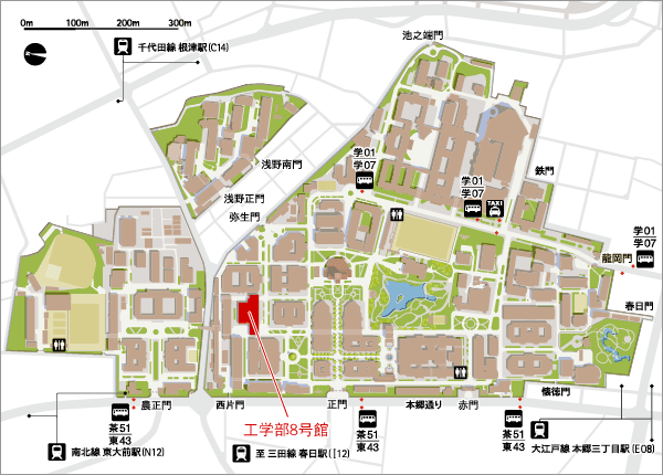 工学部8号館地図
